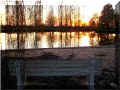 étang de Bourgueil, coucher de soleil  (145649 octets)